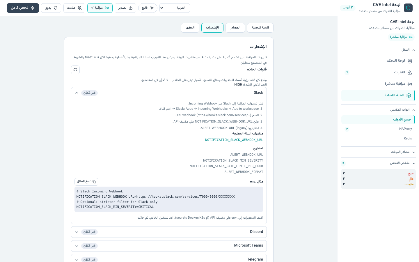 دليل Slack — عربي