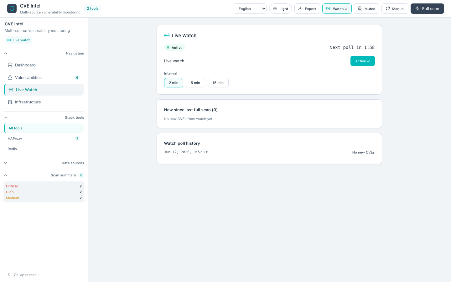 Live Watch — English