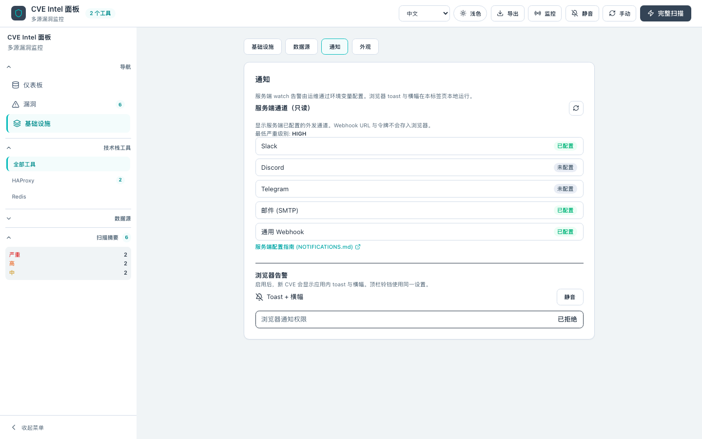 通知 — 中文